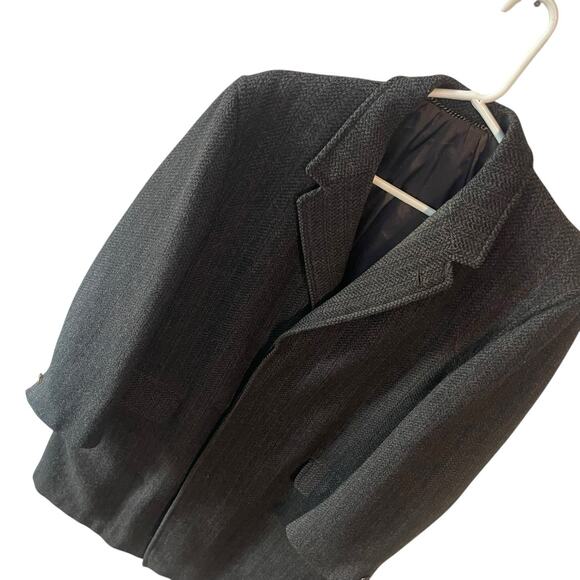 Vintage Burberrys Cusha Tweed Wool Trench Coat Rare England XX-Large - Picture 1 of 15